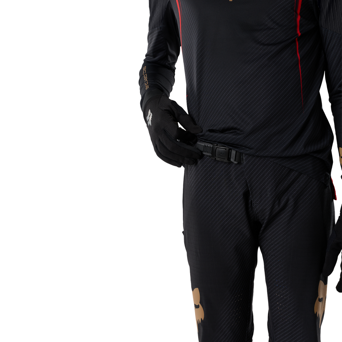 Pantaloni FOX FLEXAIR GOLDSTONE SE pentru juniori, negri – imaginea 5